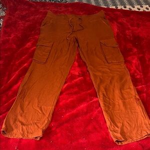 Women’s Orange Cargo Pants
